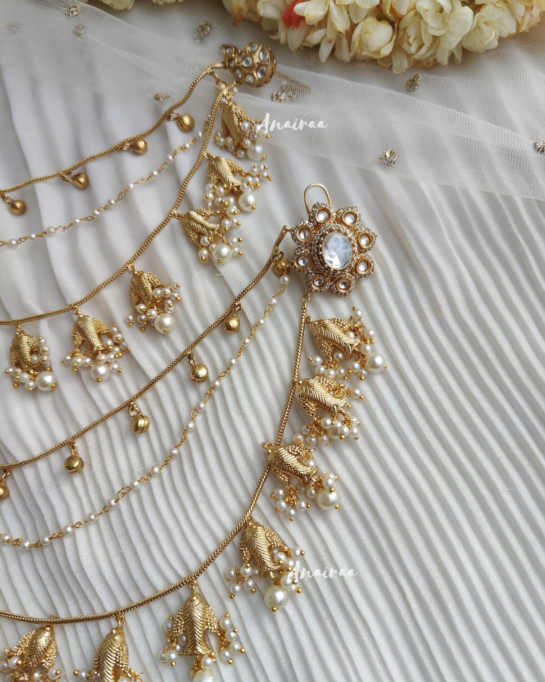 Nancy Polki sahare earrings