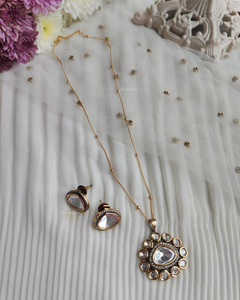Polki pendant set