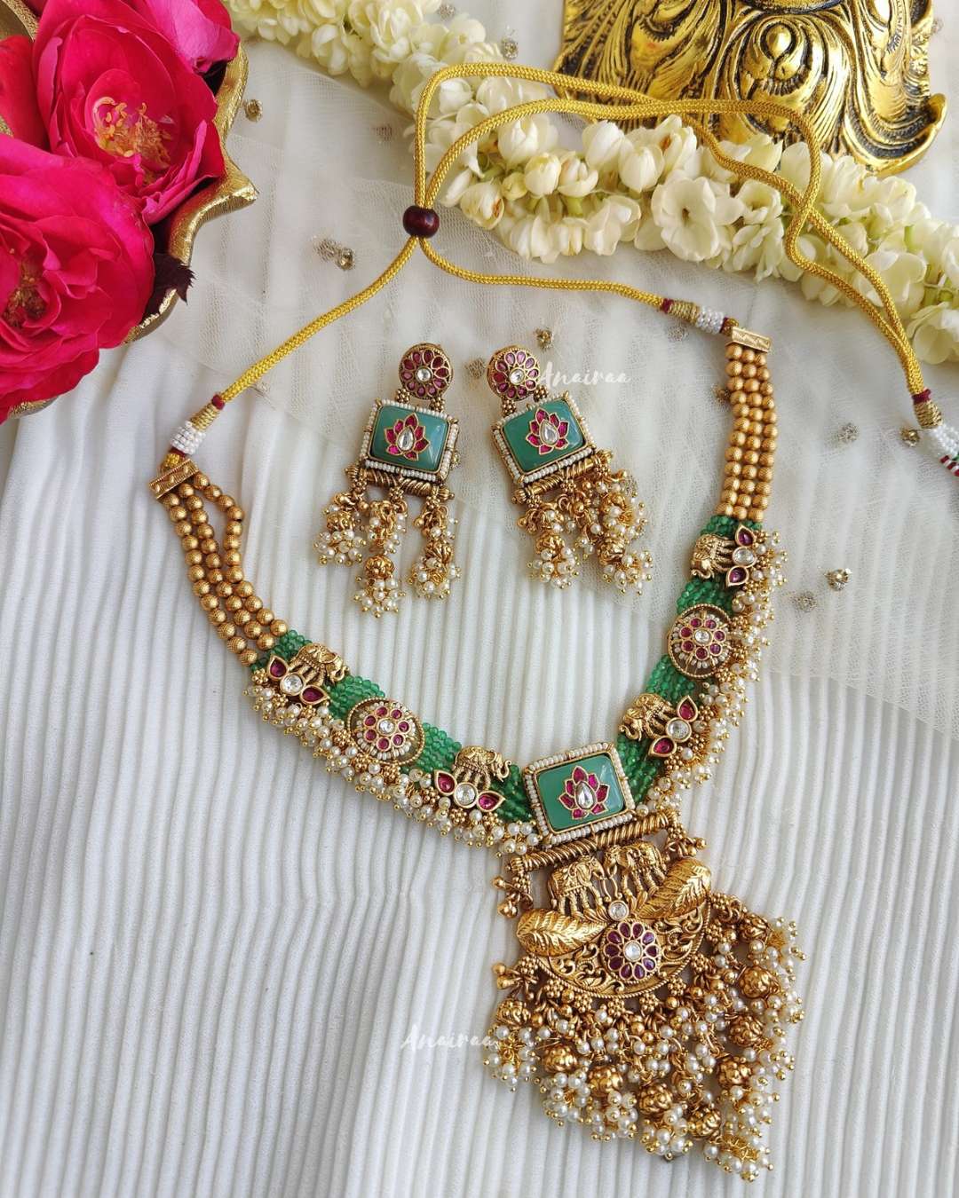 Aadhya Antique necklace set