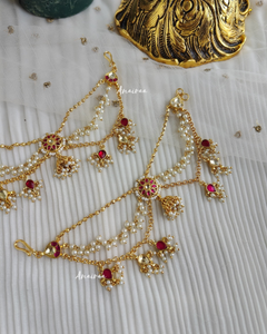 Paachi kundan earchains