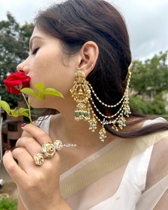 Udita Paachi kundan earrings