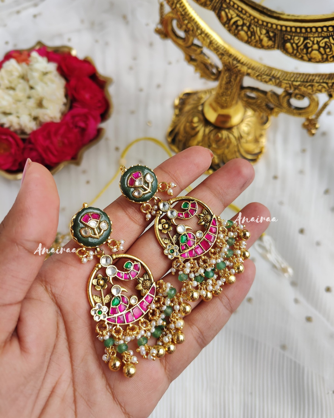 Simran Paachi kundan necklace set