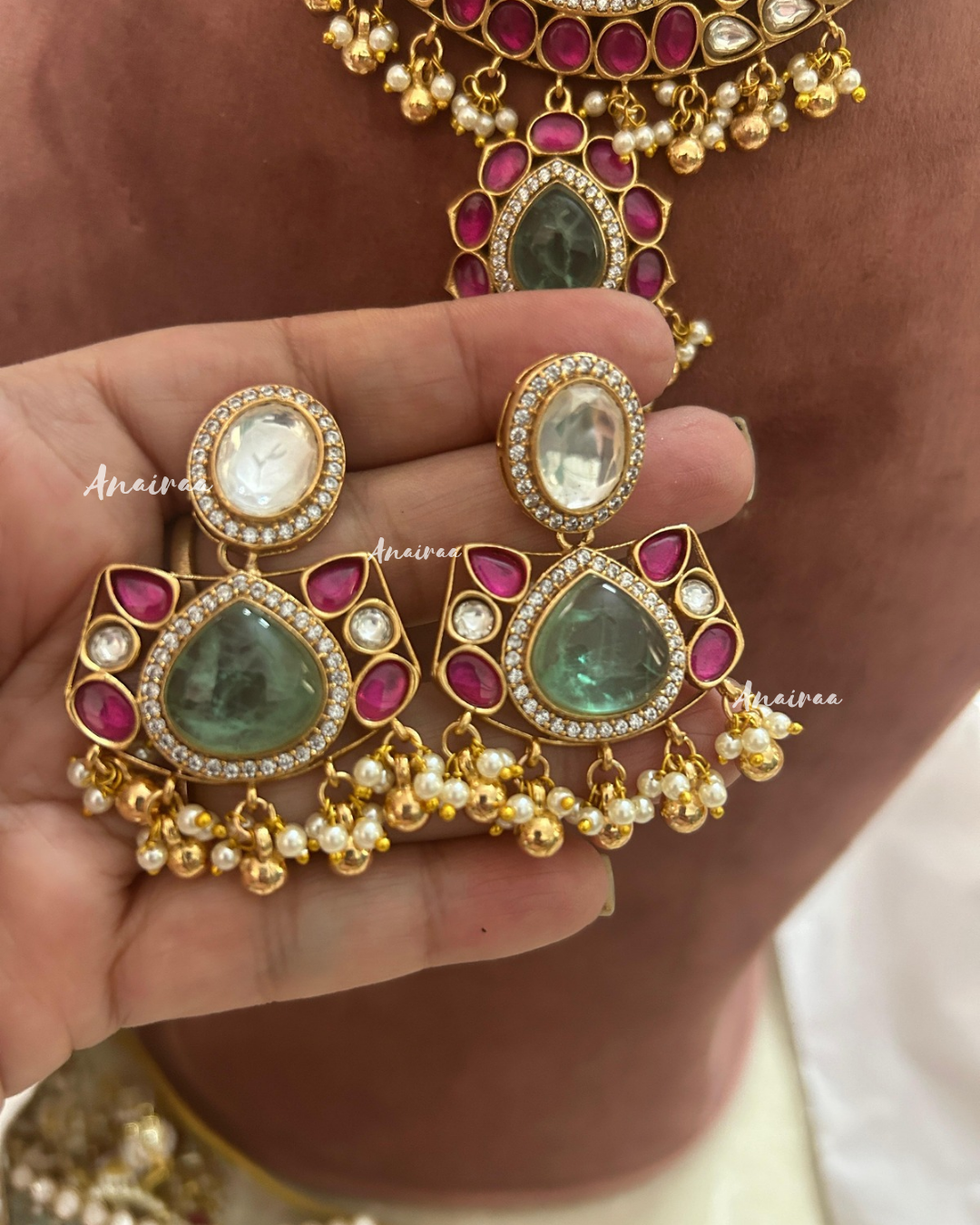 Shriya polki kundan choker set