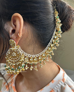 Paachi Kundan antique earrings
