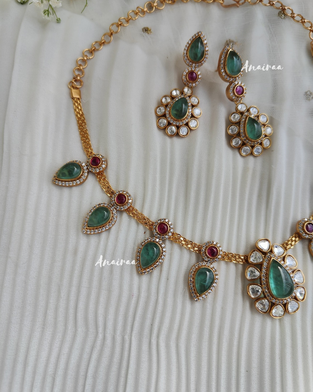 Moissanite mint set