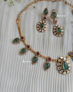 Moissanite mint set