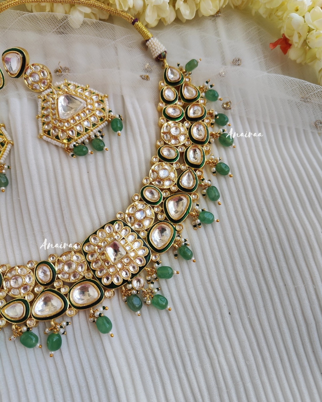 Polki meena choker set