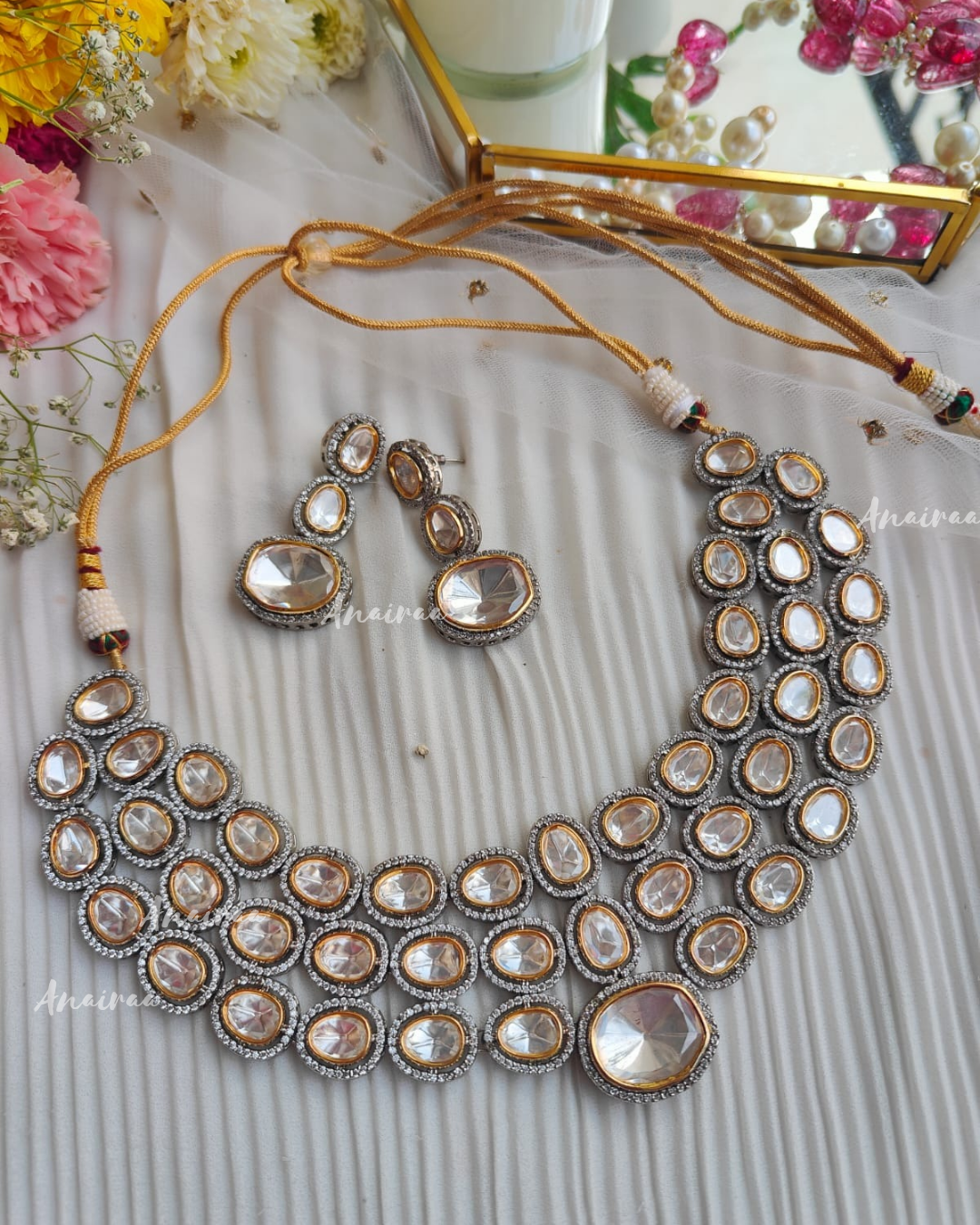 Polki necklace set