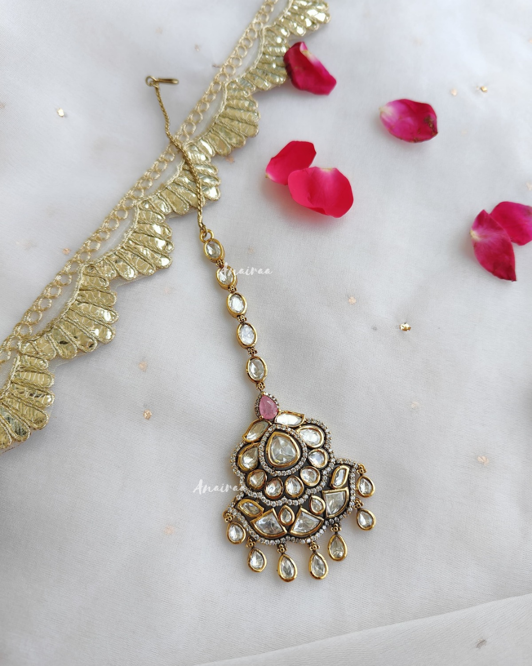 Moissanite maangtikka