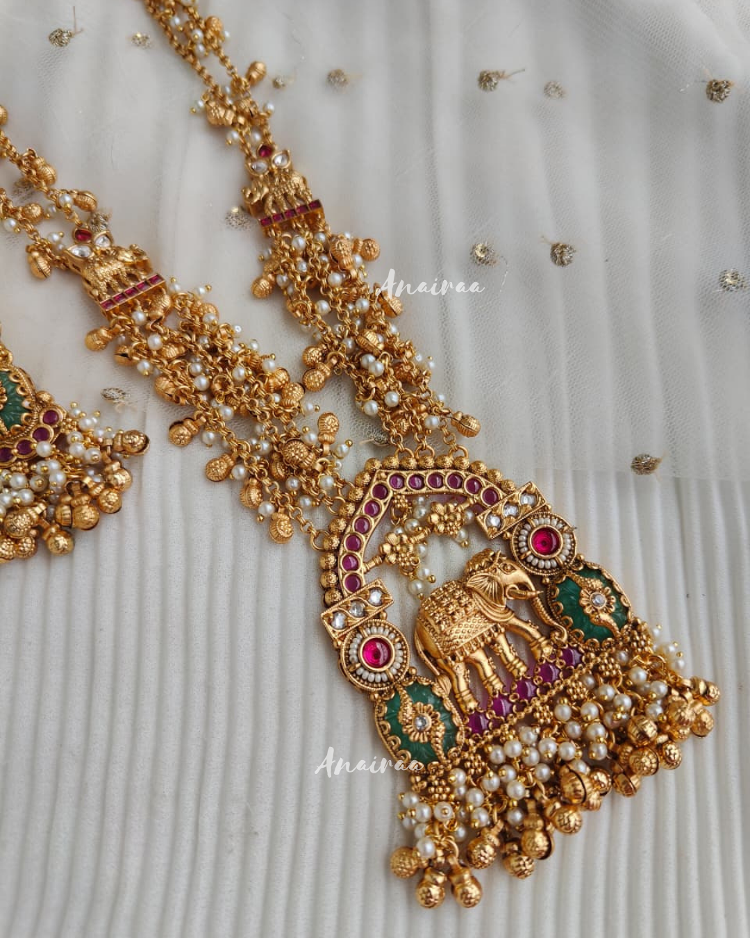 Antique long necklace set