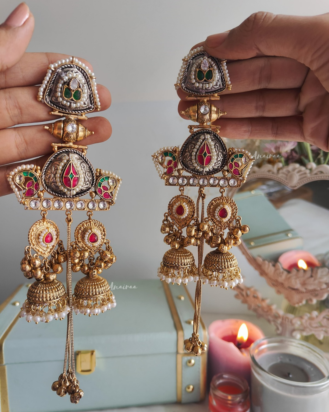 Mahnoor Kashmiri ghungroo earrings