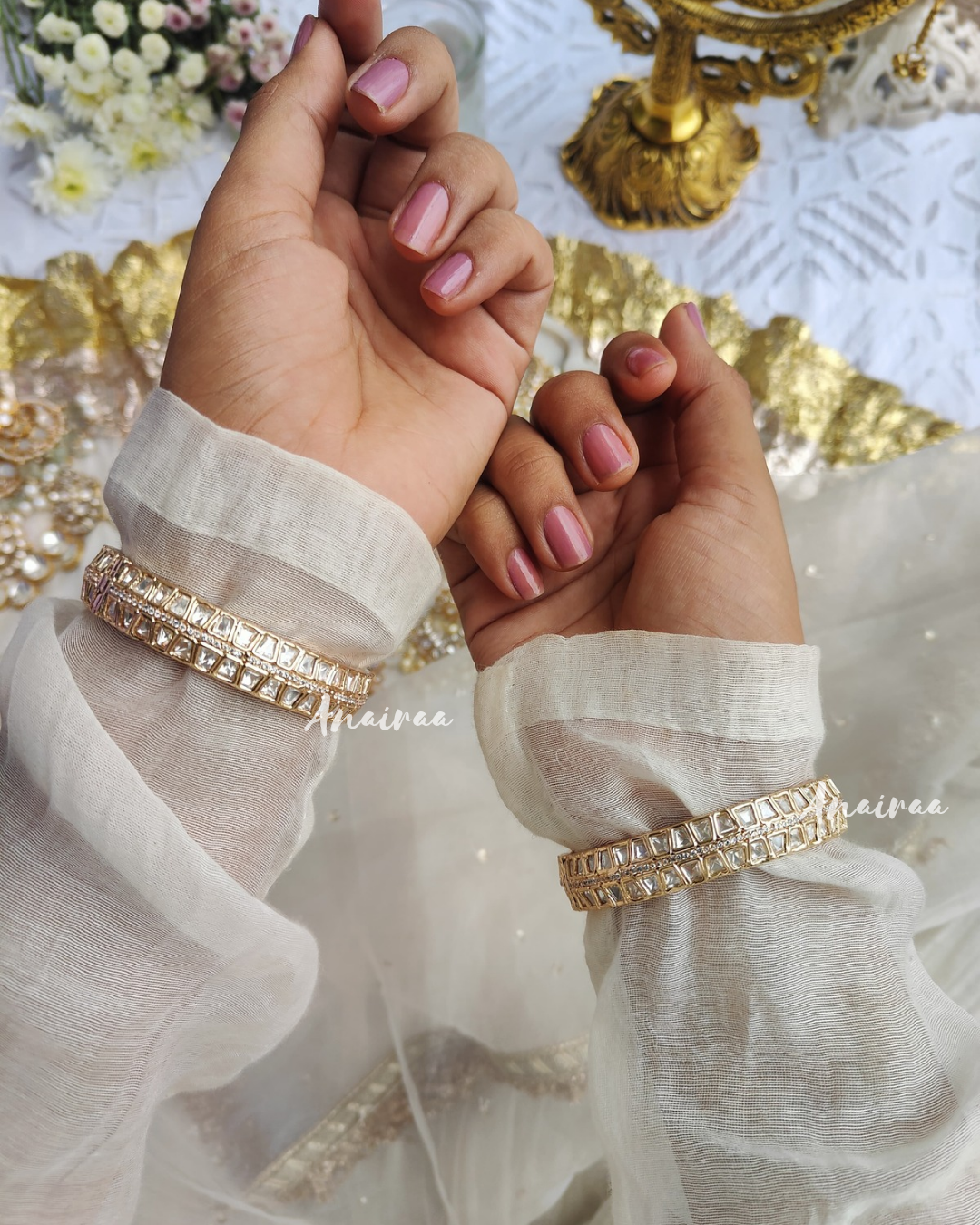 Moissanite openable bangles