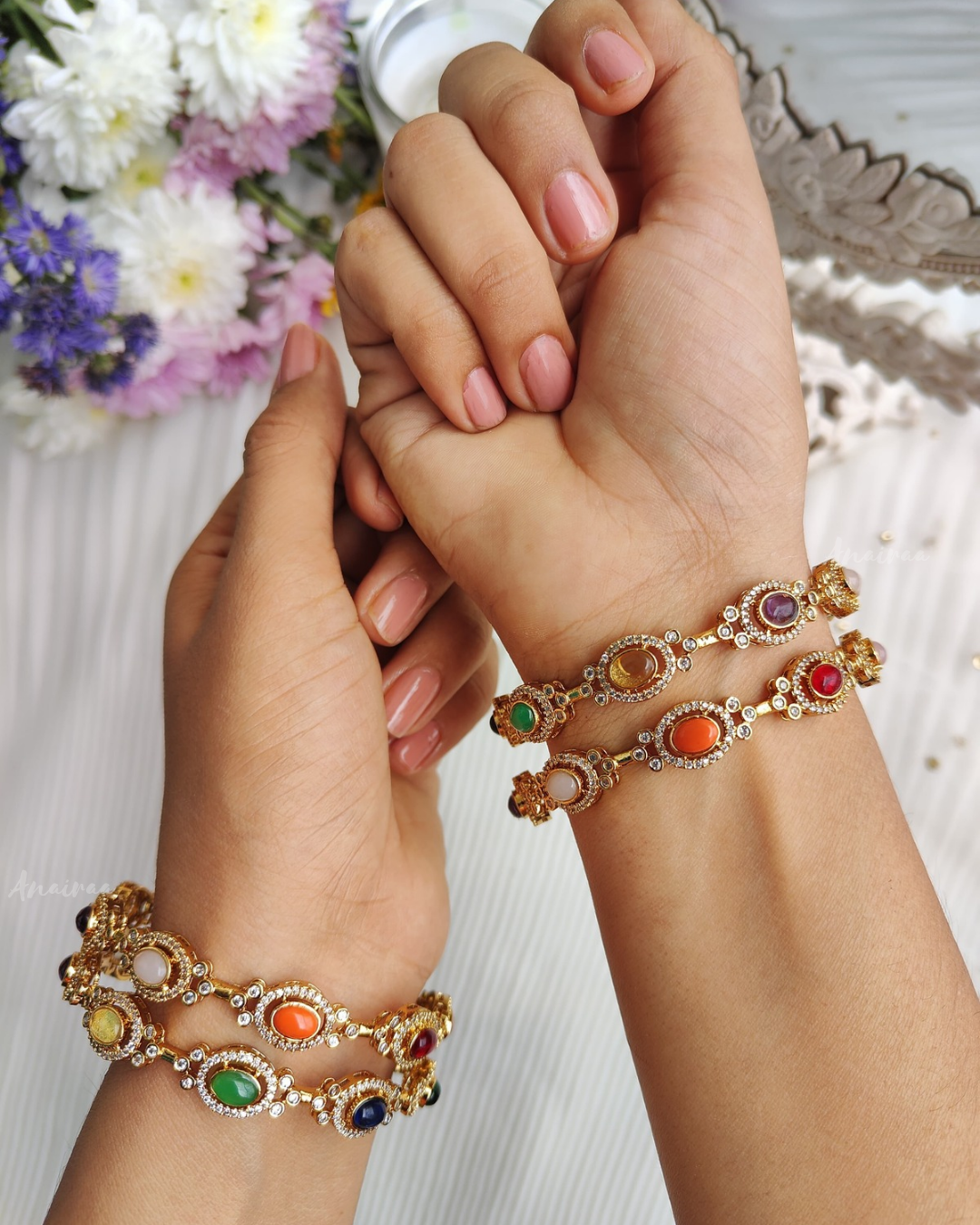 Navratan bangles