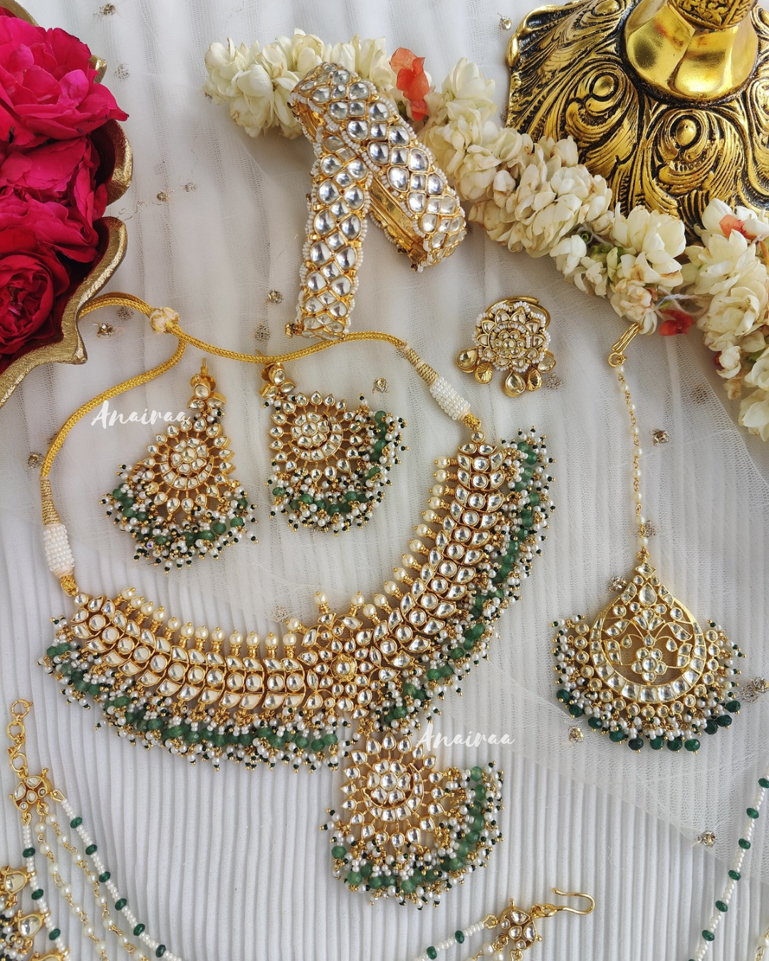 Sunanda paachi kundan bridal set