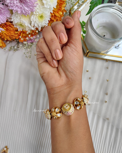Polki Meenakari  bracelet(Single pc)