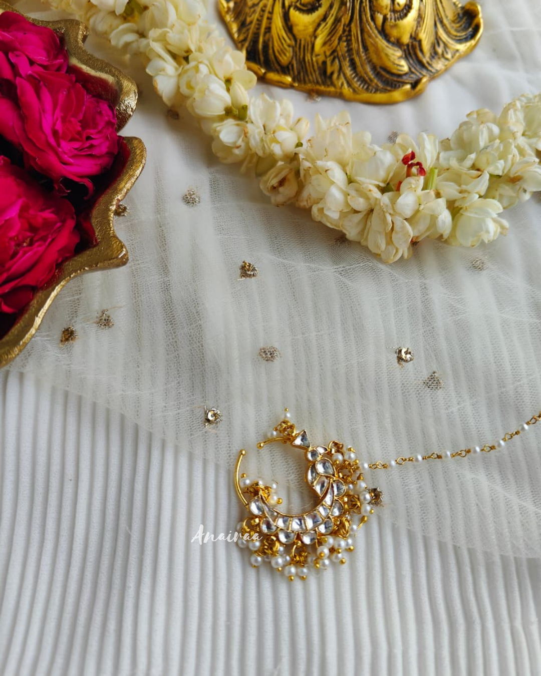 Bridal kundan nath