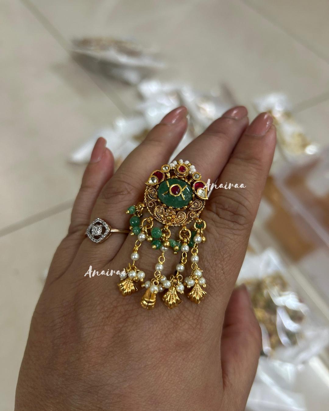 Heritage kundan ring