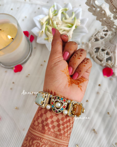 Semi precious victorian bangles(Single pic)