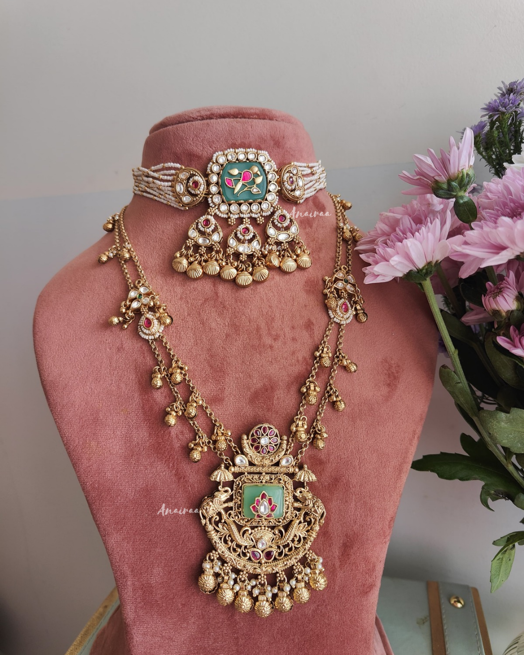 Antique kundan set(dispatch time 2 to 3 weeks)