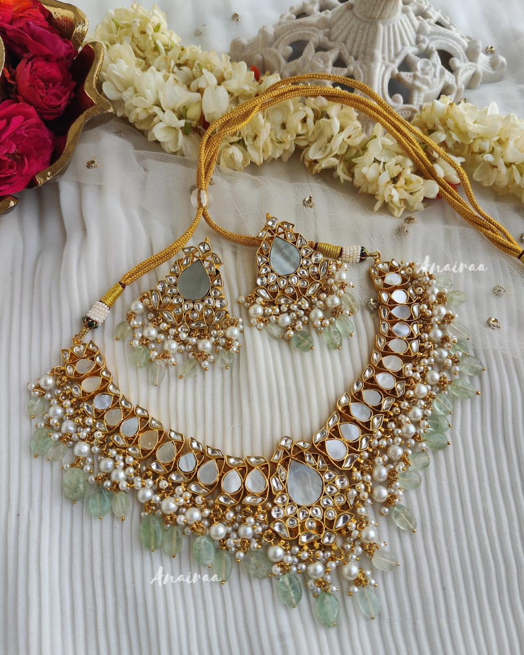 Mother of pearl necklace set
