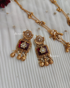 Antique long necklace set