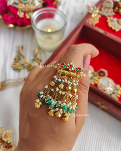 Heritage Paachi kundan ring