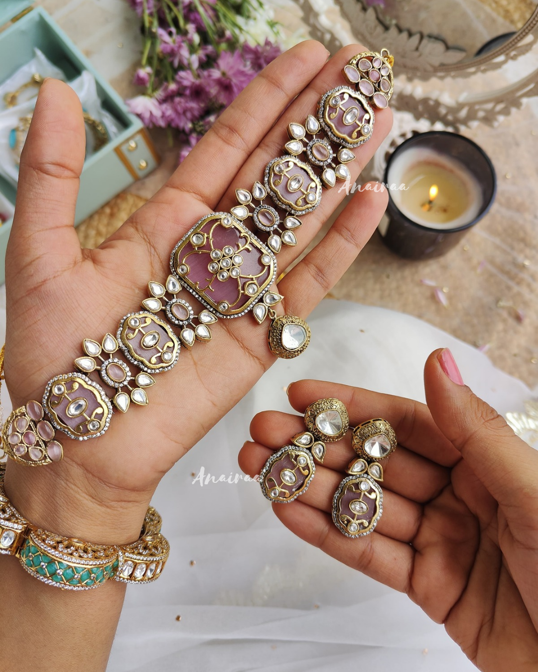 Sahiba polki choker set