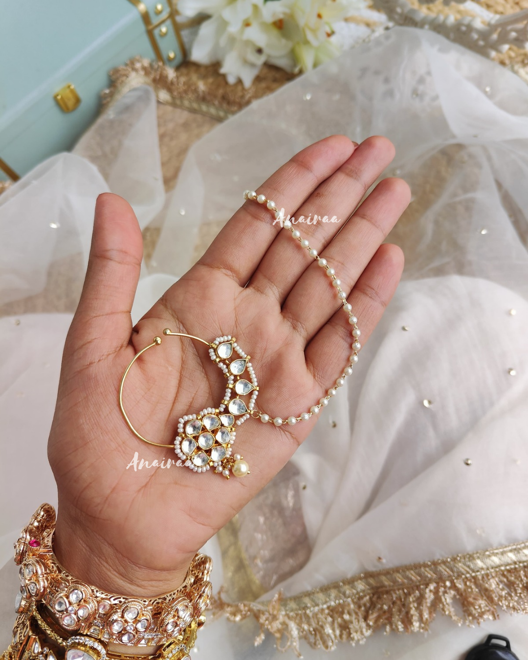 Bridal  kundan nath