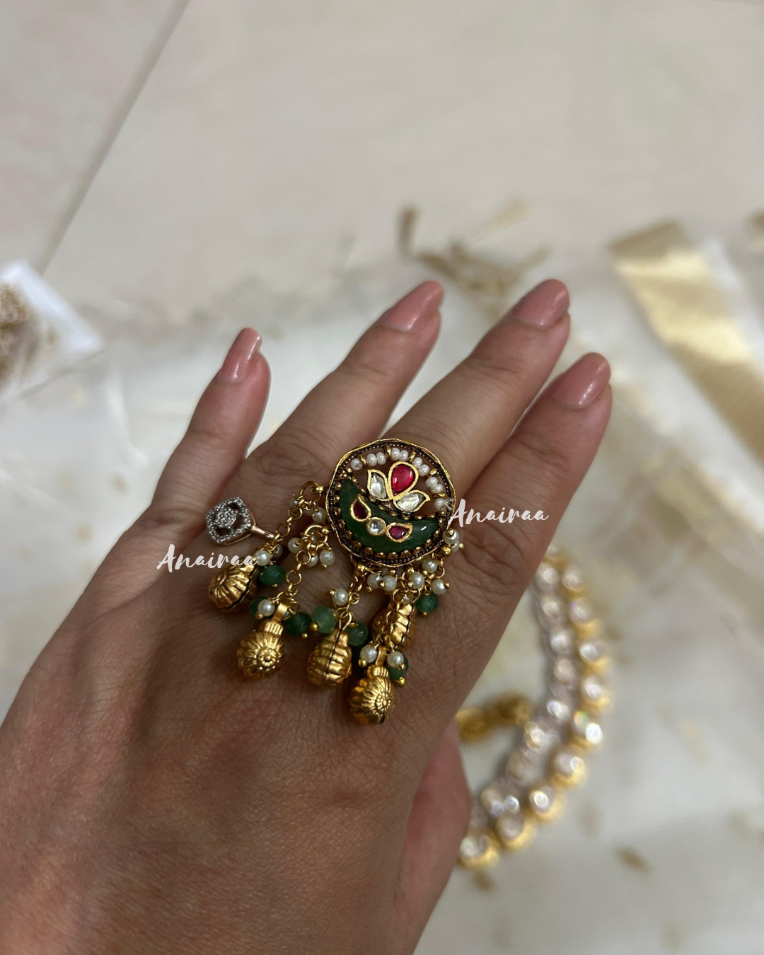 Heritage kundan ring