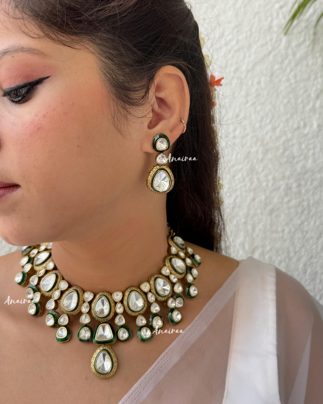 Kiara polki necklace set