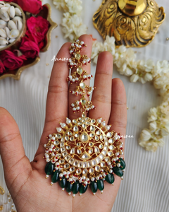 Paachi kundan maangtikka