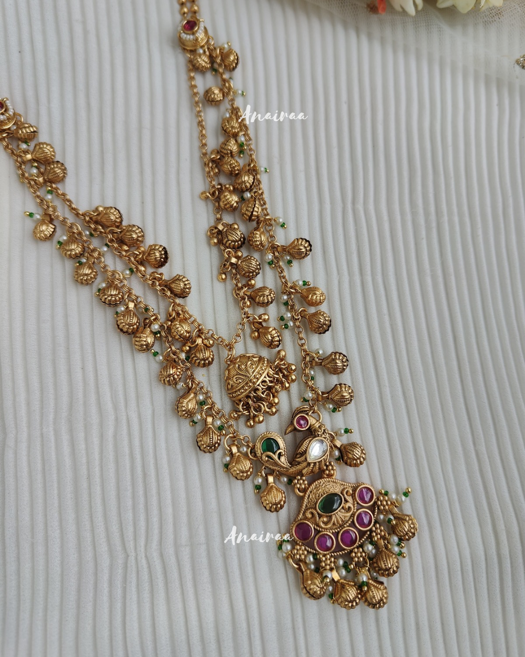 Antique 2 layer long necklace set