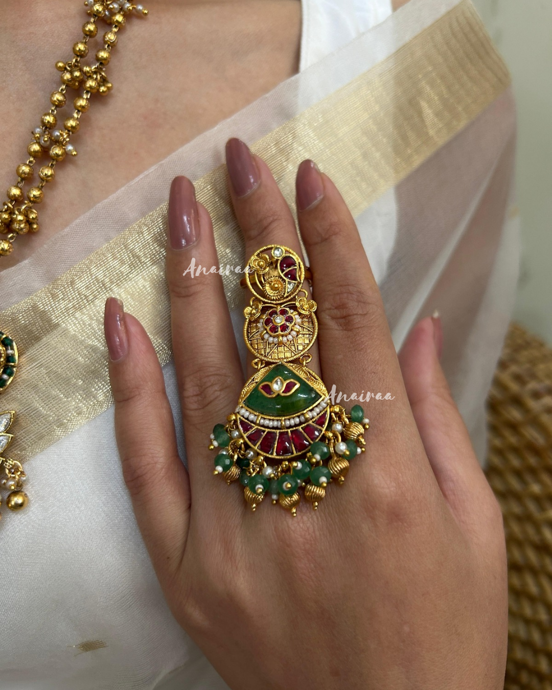 Heritage kundan ring