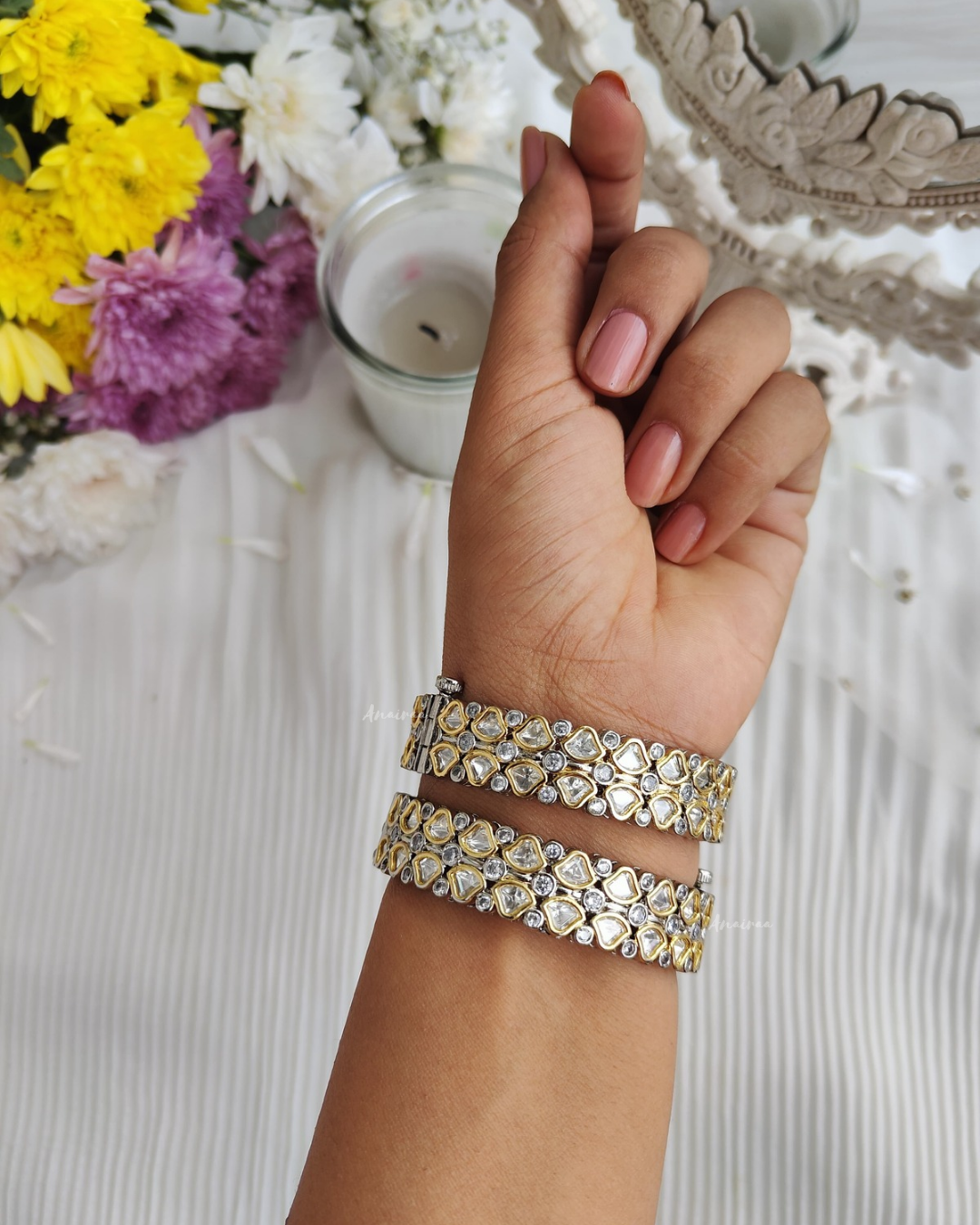 Polki openable Bangles