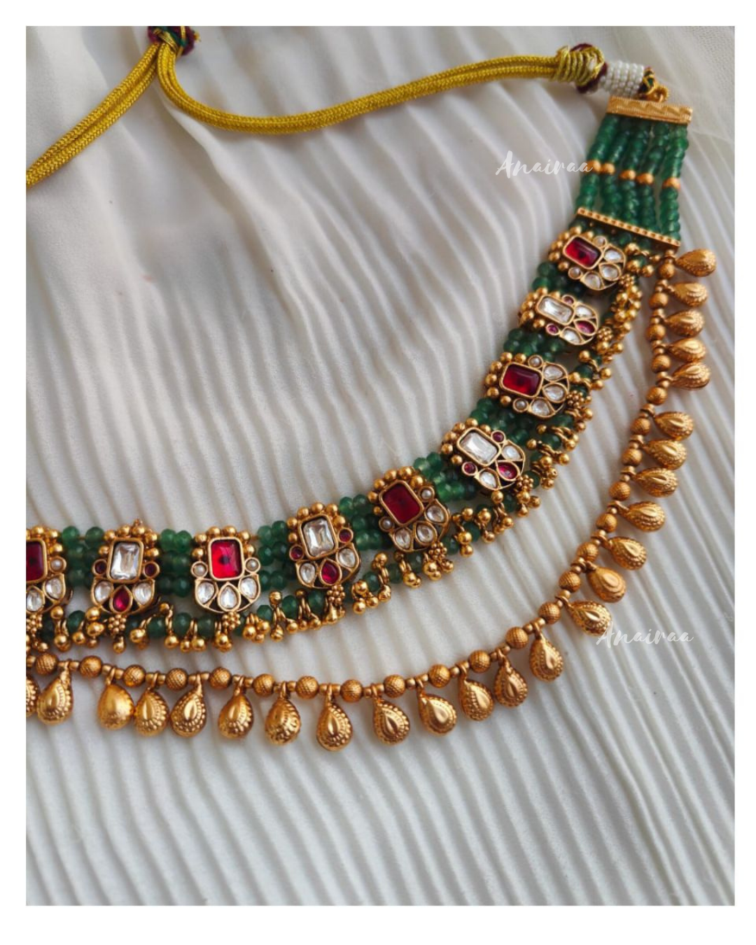 Antique necklace with Jhumkas