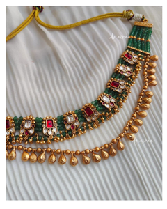 Antique necklace with Jhumkas