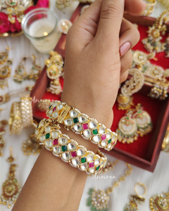 Paachi kundan openable bangles