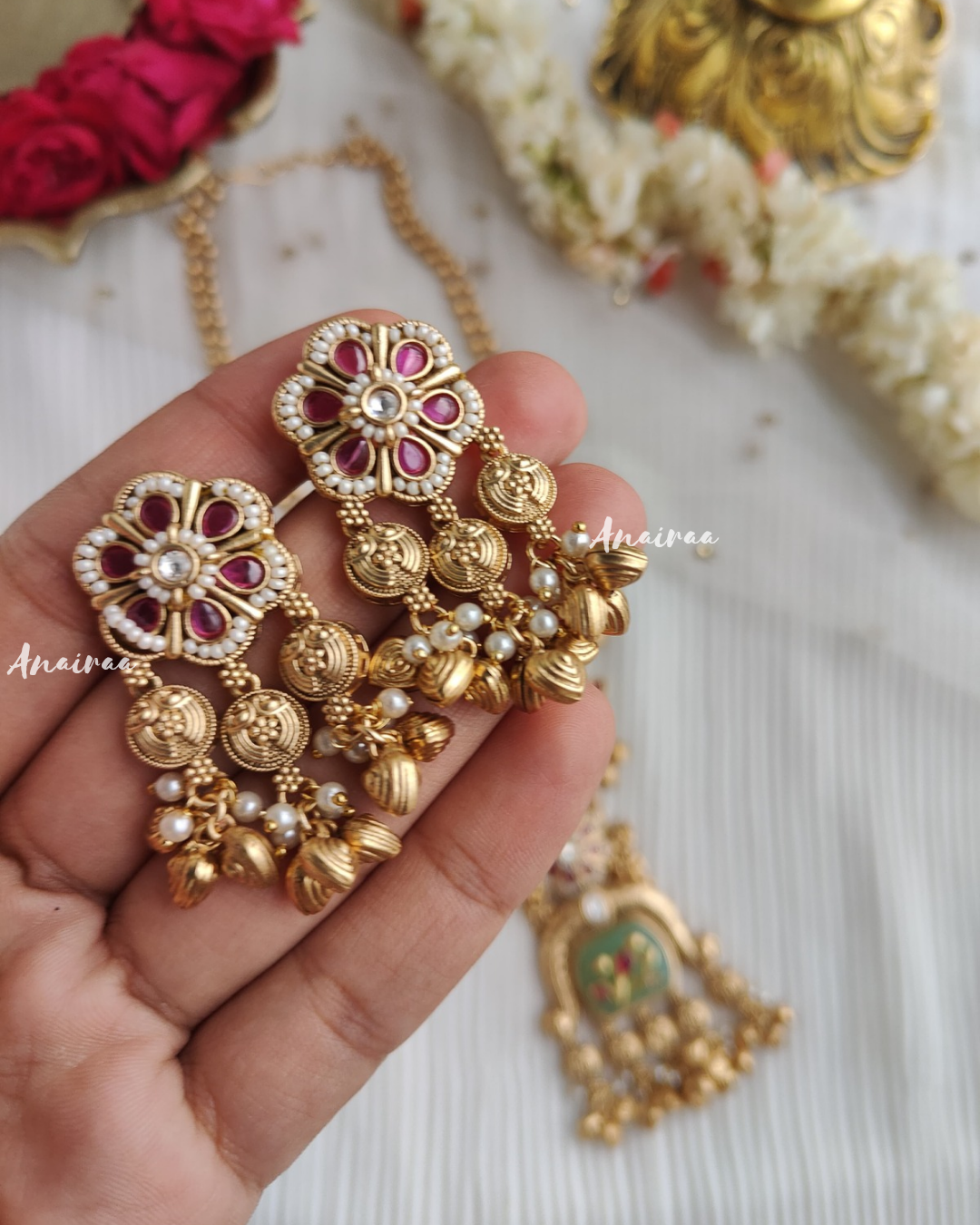 Antique long necklace