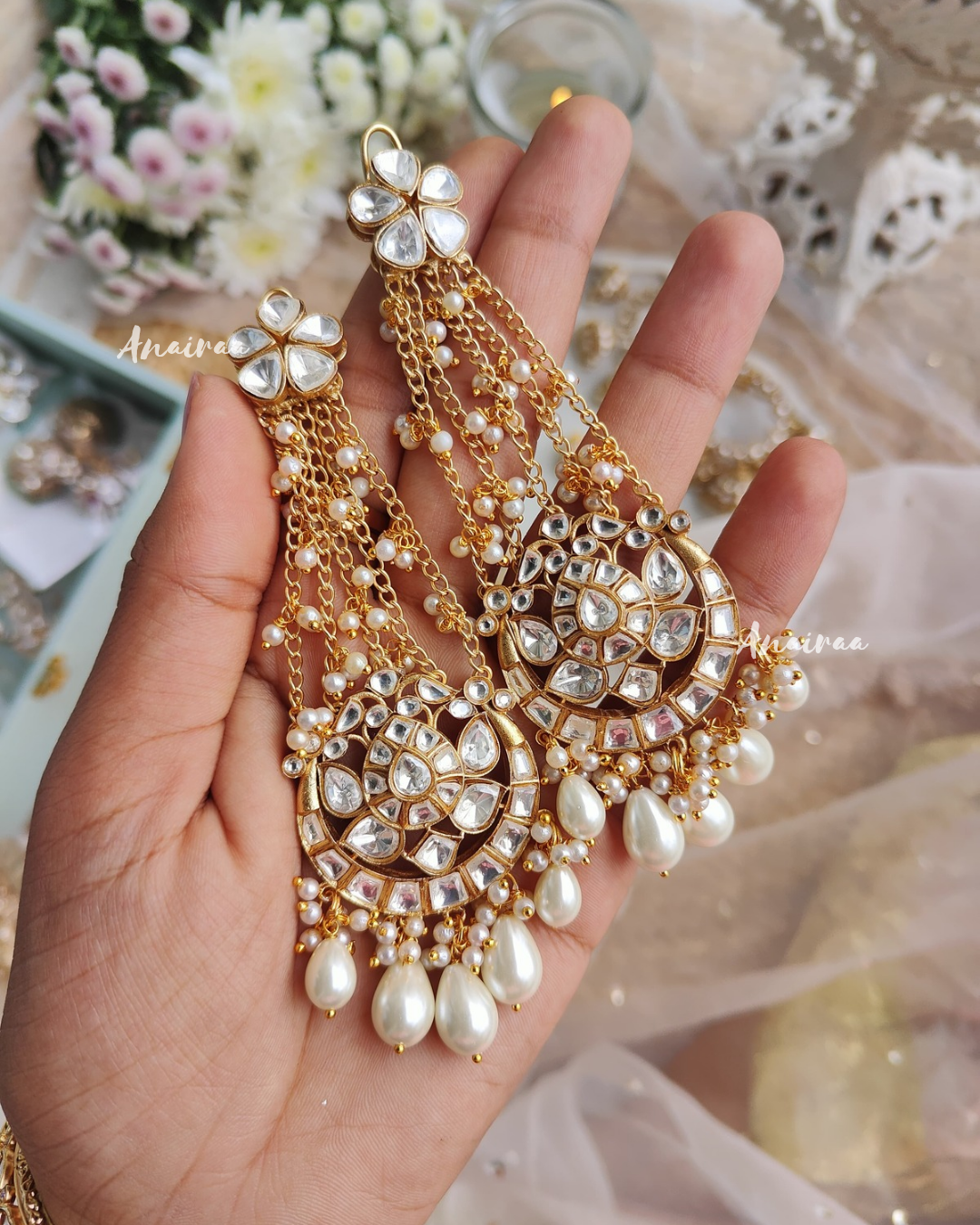 Polki passa earrings