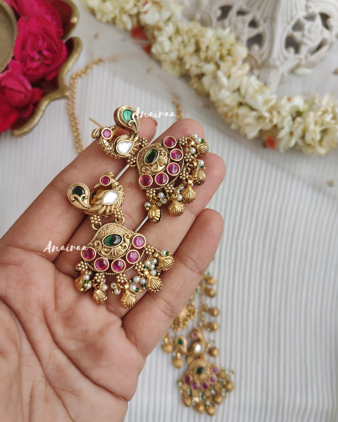 Antique 2 layer long necklace set