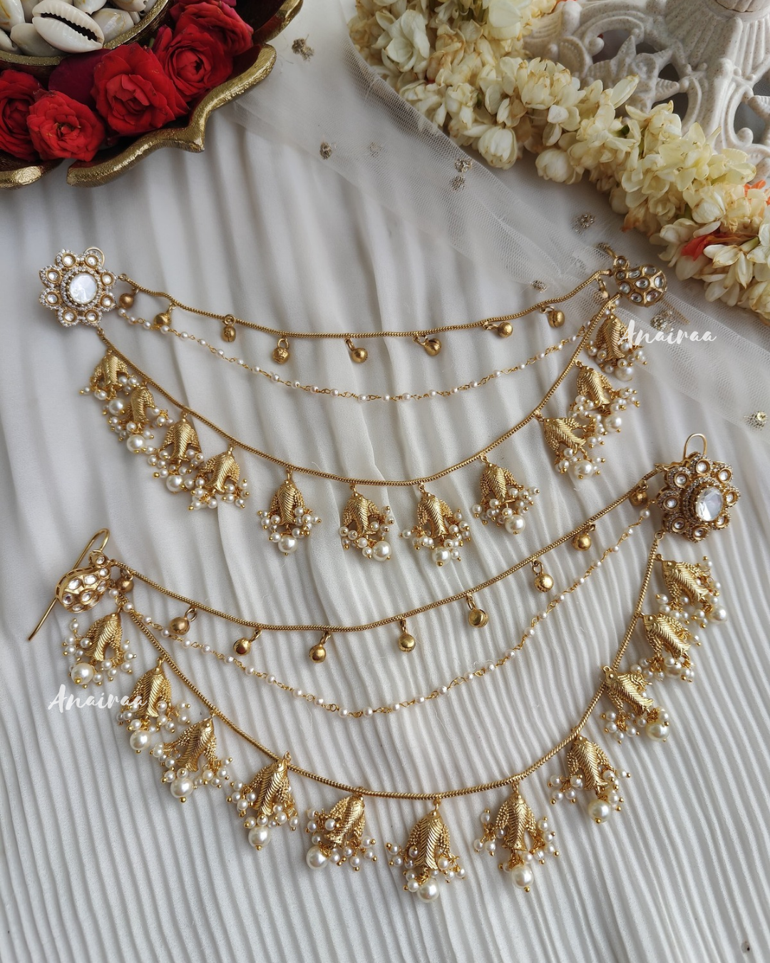 Nancy Polki sahare earrings