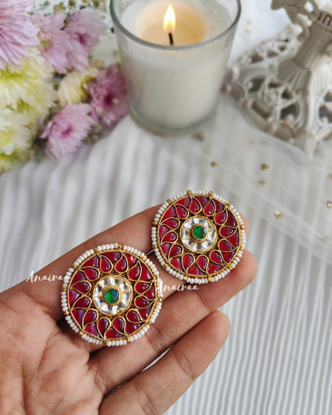 Multi kundan studs