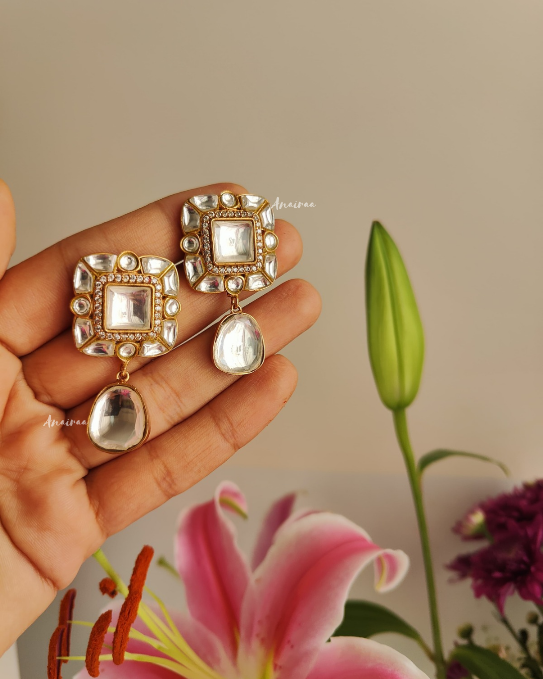 Polki earrings