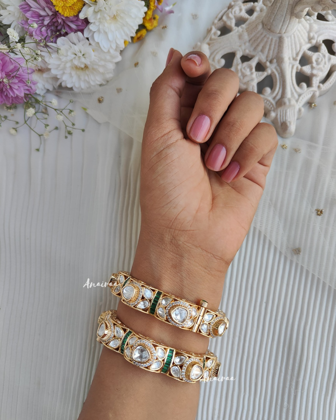 Moissanite openable bangles