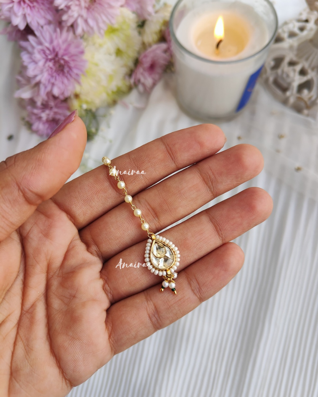 Kundan maangtikka for kids