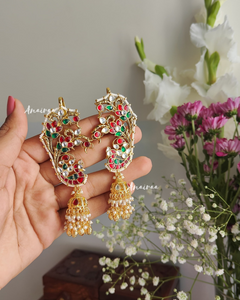 Heritage earcuff jhumkas