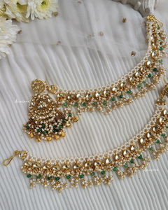 Paachi Kundan antique earrings