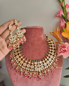 Paachi kundan bridal set