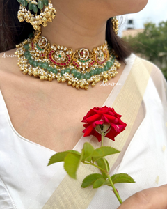 Satarupa kundan choker (only choker and earrings)