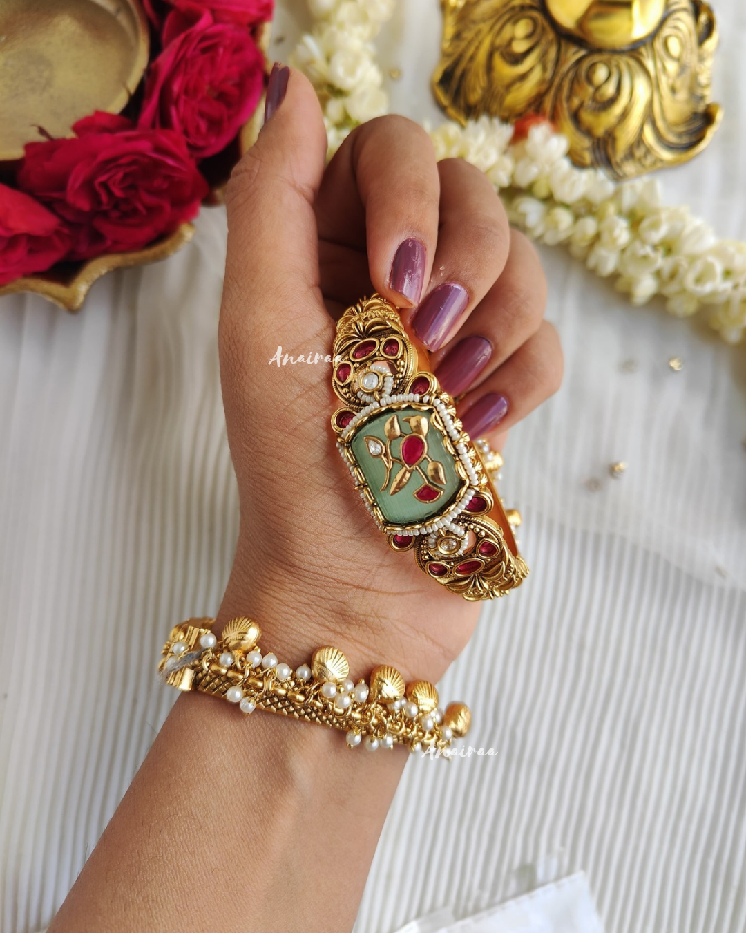 Antique openable kada